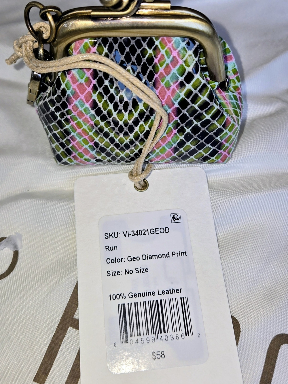 HOBO Multicolor Snake-Print Shoulder Tote with Matching Pouches 6pc Set - Picture 8 of 10